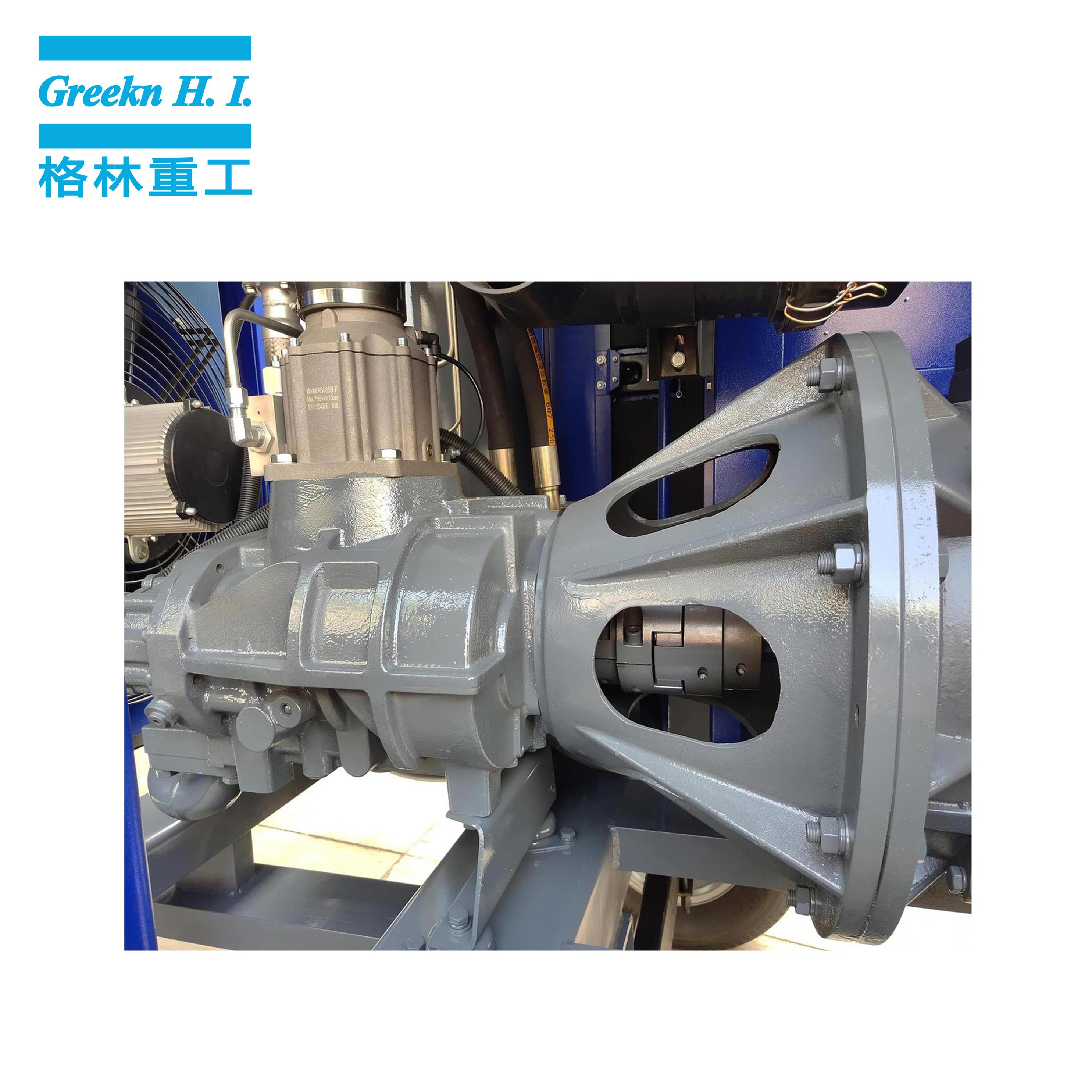 Greek Compressor EM12/10 Electric Mobile Screw Air Compressor