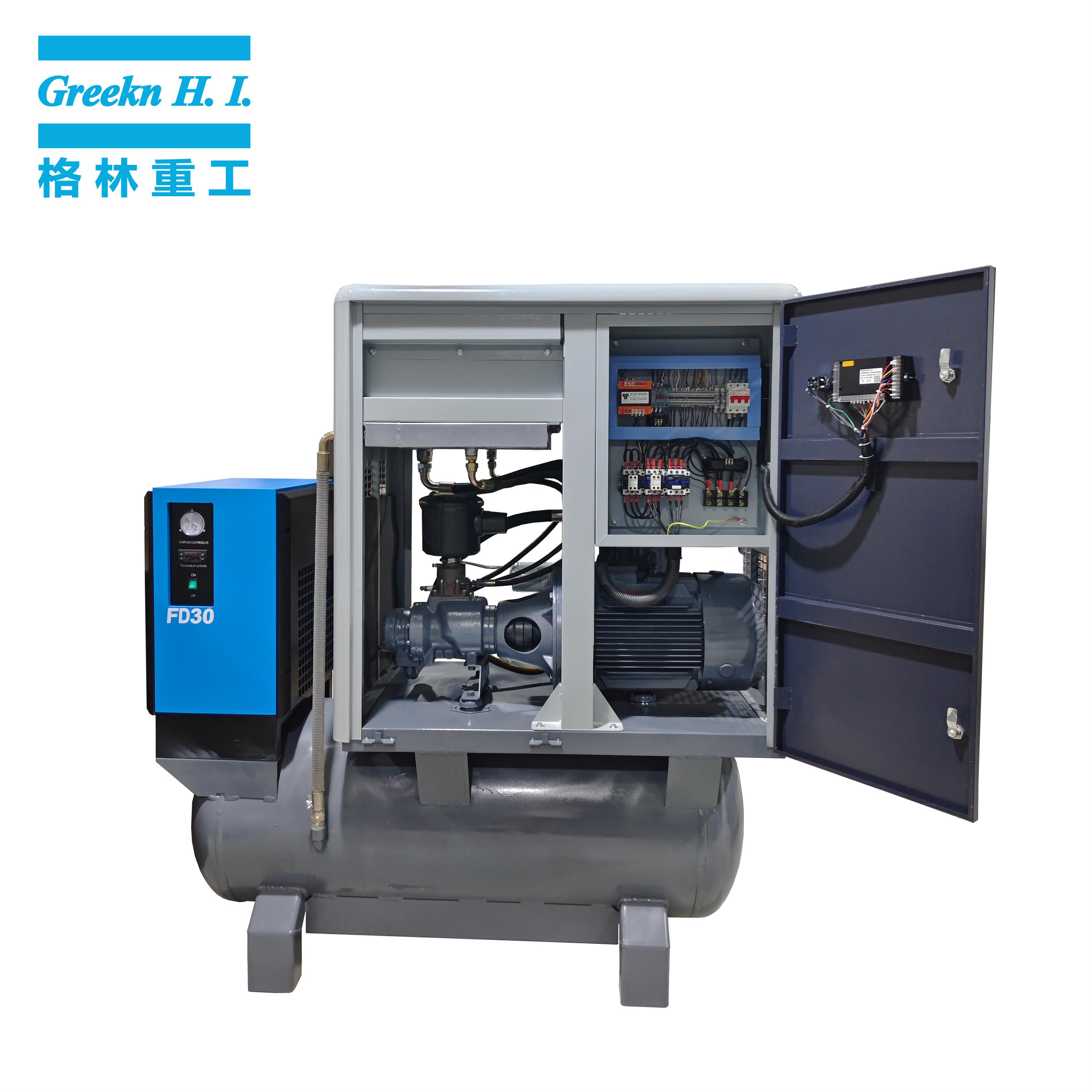 Greek Compressor GA11T Industrial screw air compressor easy installation