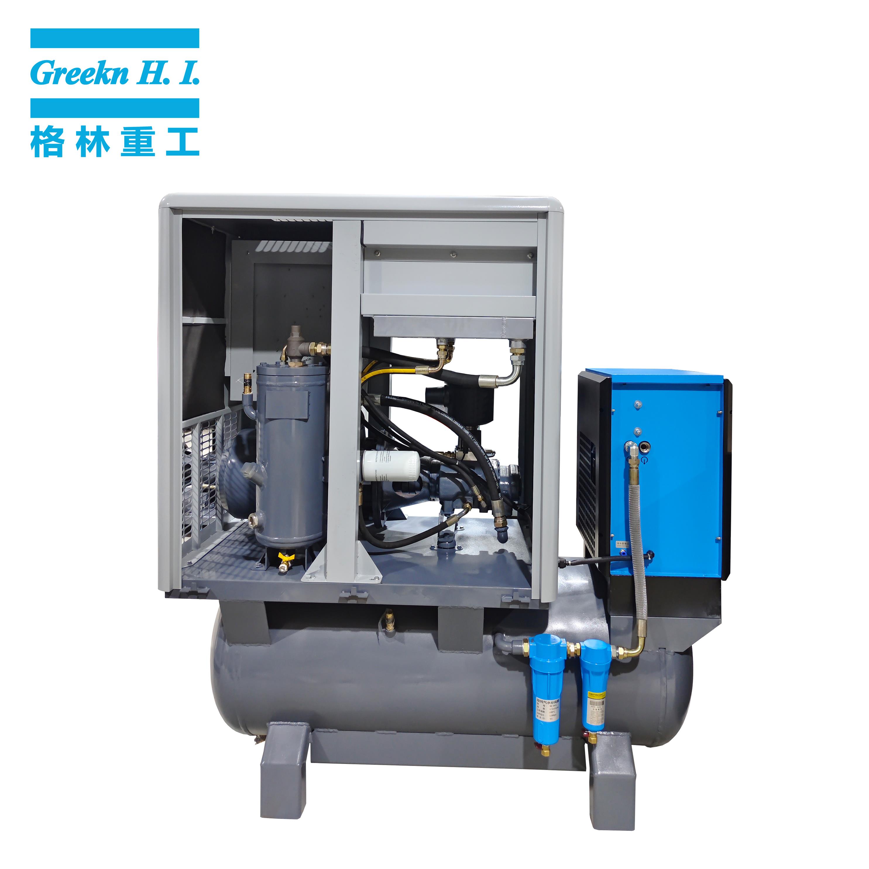 Greek Compressor GA11T Industrial screw air compressor easy installation