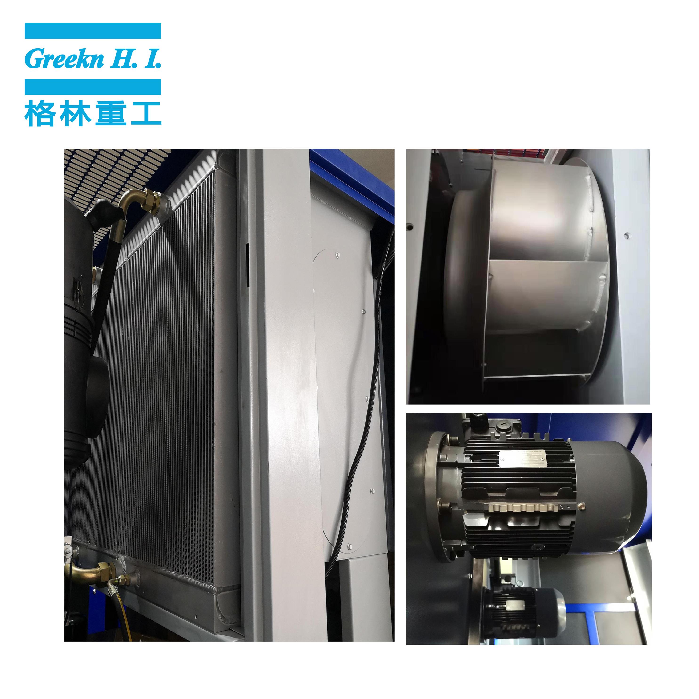 Greek Compressor GA132+VSD double stage rotary screw air compressor